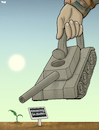 Cartoon: Democracy in Sudan (small) by Tjeerd Royaards tagged sudan khartoum army military violence vote freedom elections