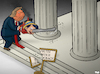 Demolition of democracy (small) Cartoon: Demolition of democracy (small) by Tjeerd Royaards tagged trump,usa,democracy,truth,justice,lies,liar