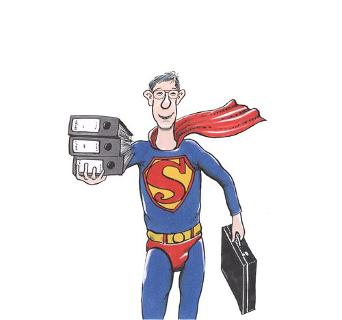 Cartoon: büro superman (medium) by woessner tagged superman,büro,amt,angestellter,bürokratie,aktenordner,verwaltung,behörde,öffentlicher,dienst,superman,büro,amt,angestellter,bürokratie,aktenordner,verwaltung,behörde,öffentlicher dienst,held,superheld,arbeit,job,beruf,öffentlicher,dienst