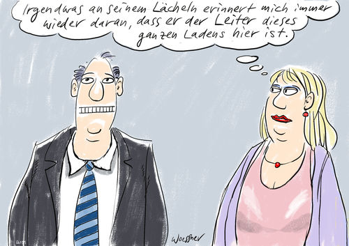 Cartoon: Leiter (medium) by woessner tagged woessner,cartoon,karikatur,obstleiter,sprache,wortspiel,nonsense,gewerkschaft,angestellte,arbeiter,arbeitgeber,arbeitnehmer,vorgesetzter,leiter,chef,unternehmer,ceo,geschäftsführer,filialleiter,betrieb,unternehmen,laden,beziehung,betriebsklima,betriebsrat,lachen,lächeln,mund,ausdruck,stehleiter,woessner,cartoon,karikatur,obstleiter,sprache,wortspiel,nonsense,gewerkschaft,angestellte,arbeiter,arbeitgeber,arbeitnehmer,vorgesetzter,leiter,chef,unternehmer,ceo,geschäftsführer,filialleiter,betrieb,unternehmen,laden,beziehung,betriebsklima,betriebsrat,lachen,lächeln,mund,ausdruck,stehleiter