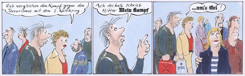 Cartoon: mein kampf (medium) by woessner tagged mein,kampf,ums,öl,hitler,islamismus,terrorismus,militarismus,zweiter,weltkrieg,mein,kampf,ums,öl,hitler,islamismus,terrorismus,militarismus,zweiter,weltkrieg