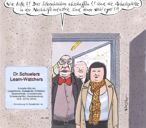 Cartoon: nachhilfelehrer (medium) by woessner tagged sitzenbleiben,nachhilfeindustrie,benotung,zensur,durchfallquote,leistung,förderung,schule,bildung,nachhilfelehrer,sitzenbleiben,nachhilfeindustrie,benotung,zensur,durchfallquote,leistung,förderung,schule,bildung,nachhilfelehrer