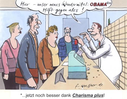 Cartoon: obama wundermittel (medium) by woessner tagged obama,amerika,präsident,kandidat,wundermittel,pharma,apotheke,medizin,barack obama,wahl,weißes haus,deutschland,besuch,staatsbesuch,vision,siegessäule,berlin,rede,symbolik,deutsche volk,beifall,sympathie,diplomatie,bündnis,unterstützung,präsident,präsidentschaftskandidat,demokrat,republikaner,liberal,usa,amerika,vereinigte staaten,afghanistan,krieg,militär,bundeswehr,panzer,armee,soldaten,veränderung,auslandseinsatz,wundermittel,pharma,apotheke,medizin,barack,obama,weißes,haus,deutsche,volk,vereinigte,staaten,united states,vereinigte staaten von amerika,us präsident,demokraten,usa präsidentschaftswahlen,john mccain,john,kandidat,vorwahlen,wahlen,elections,stimmabgabe,super tuesday,demokratie,medikament,arzneimittel,arznei,rezept,patient,arzt,united,states,von,präsidentschaftswahlen,mccain,super,tuesday,apotheker,charisma,us