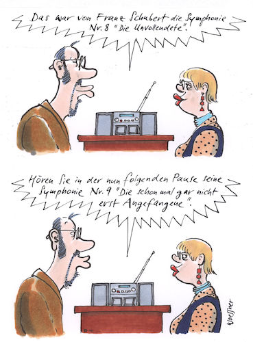 Cartoon: Unvollendete (medium) by woessner tagged freimut,woessner,karikaturen,cartoons,pause,stille,lücke,schweigen,paar,pärchen,schubert,konzert,konzertsaal,musik,stereoanlage,hifi,unvollendete,radio,rundfunk,hörerinnen,hörer,konsum,musiksendung,übertragung,komponist,komposition,musikstück,lied,symphonie,ansage,moderation,freimut,woessner,karikaturen,cartoons,pause,stille,lücke,schweigen,paar,pärchen,schubert,konzert,konzertsaal,musik,stereoanlage,hifi,unvollendete,radio,rundfunk,hörerinnen,hörer,konsum,musiksendung,übertragung,komponist,komposition,musikstück,lied,symphonie,ansage,moderation