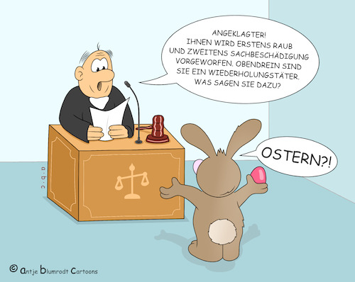 Cartoon: Anklage (medium) by a-b-c tagged ostern,osterei,osterhase,ostersonntag,karfreitag,richter,anklage,angeklagter,vorwurf,gericht,prozess,freispruch,justiz,anwalt,kanzlei,recht,unrecht,beamter,ostern,osterei,osterhase,ostersonntag,karfreitag,richter,anklage,angeklagter,vorwurf,gericht,prozess,freispruch,justiz,anwalt,kanzlei,recht,unrecht,beamter