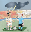 Cartoon: Blitzableiter (small) by Back tagged uefa,fußball,blitz