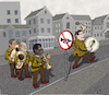 Cartoon: Machen Sie keinen Lärm! (small) by Back tagged regeln,gesetz,cartoon,music