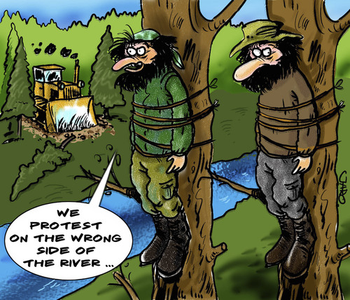 Environmentalists By Jaro Nature Cartoon Toonpool
