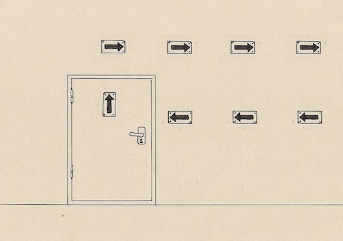 Cartoon: no title (medium) by chakhirov tagged door