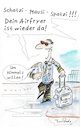 Cartoon: Airfryer (small) by TomPauLeser tagged pilot,flughafen,airfryer,pilotenkoffer,koffer,pilotenbrille