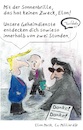 Cartoon: Ex Milliardär Musk (small) by TomPauLeser tagged exmilliardär,musk,milliardär,billionär,trump,putin,bettler,platte,geheimdienst,sonnenbrille,spende,armut