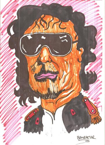 Cartoon: KADDAFI (medium) by Seydi Ahmet BAYRAKTAR tagged kaddafi