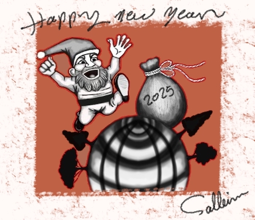 Cartoon: New Year (medium) by sally cartoonist tagged new,year