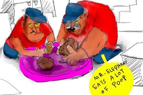 Cartoon: The chocolate ice cream (medium) by sal tagged cartoons