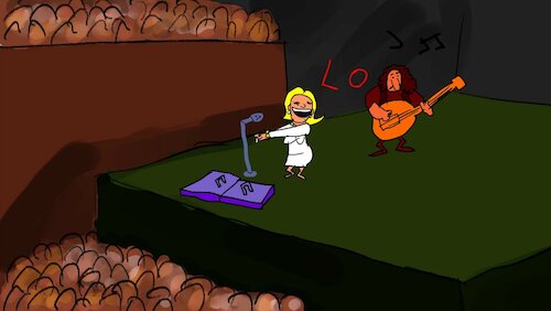 Cartoon: THE SONG PARTY (medium) by sal tagged cartoon,animatic