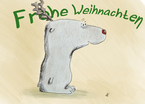 Cartoon: Frohe Weihnachten (medium) by Gabi Horvath tagged weihnachten