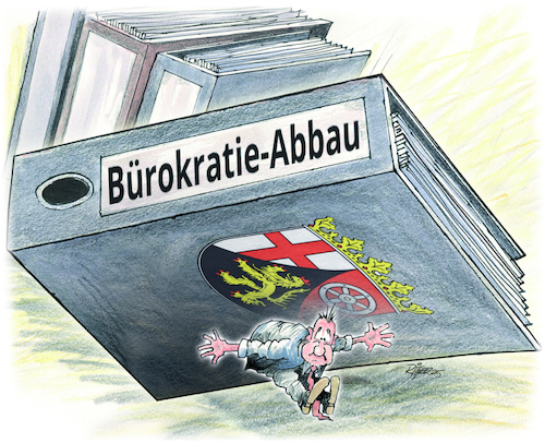 Cartoon: Bürokratieabbau (medium) by Ritter-Cartoons tagged bürokratieabbau,bürokratieabbau