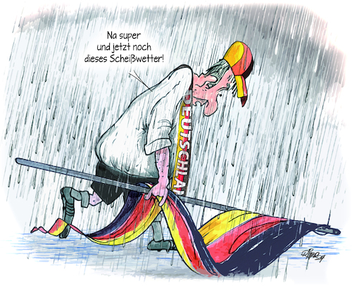 Cartoon: EM Aus (medium) by Ritter-Cartoons tagged fußball,fußball