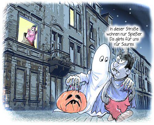 Cartoon: Halloween (medium) by Ritter-Cartoons tagged halloween,halloween