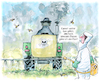 Cartoon: Spritzmittelanwendung (small) by Ritter-Cartoons tagged spritzmittelanwendung,in,landwirtschaft,und,weinbau,umwelt,bauern