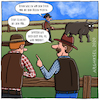 Cartoon: Den Stier bei den Hoden packen (small) by Arghxsel tagged landwirtschaft,bauernhof,farm,weide,stier,kuh,bauer,farmer,trecker,traktor,getreide,weizen,mähdrescher,roggen,gerste,mais,gras,heu,stall,misthaufen,mistgabel,dünger,kohl,rüben