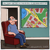 Cartoon: Landkarte mit Pins (small) by Arghxsel tagged pins,landkarte,trend,reisen,ort,umgebung,komfortzone