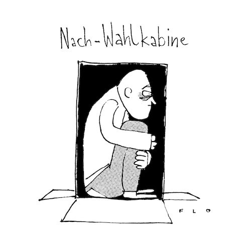 Nach-Wahlkabine