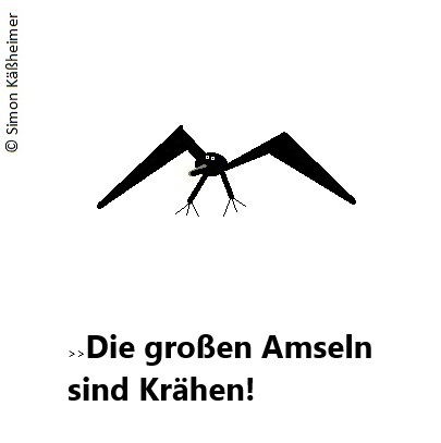 Cartoon: Amsel- bzw. Krähenrat (medium) by Flymon tagged amseln,krähen,weisheit,rat