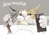 Cartoon: Social Media (small) by Rudissketchbook tagged social,media,instagram,essen,fotos,moderne,zeiten,katzen,cats,catlover,futter