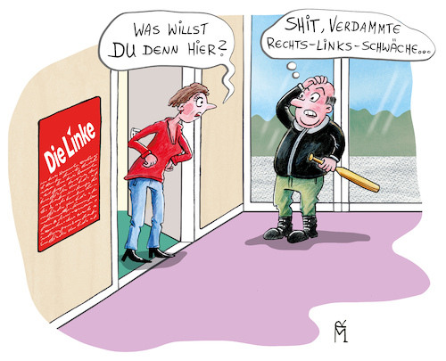 Cartoon: Rechts Links Schwäche (medium) by Rebecca-Meyer tagged rechts,und,linksextremismus,extrem,gemäßigt,politische,lagerverteilung,links,schwäche,extreme,linke,rechte,aggressiv,zugespitzte,ideologie,des,nationalismus,verteidigung,dynastischer,interessen,extremismen,französischen,revolution,ideologisch,zugehörigkeit,programmatik,entwicklung,parteiensysteme,rechts,und,linksextremismus,extrem,gemäßigt,politische,lagerverteilung,links,schwäche,extreme,linke,rechte,aggressiv,zugespitzte,ideologie,des,nationalismus,verteidigung,dynastischer,interessen,extremismen,französischen,revolution,ideologisch,zugehörigkeit,programmatik,entwicklung,parteiensysteme