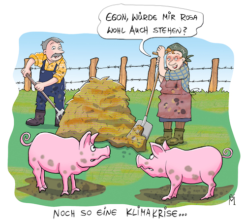 Cartoon: Seufz.. (medium) by Rebecca-Meyer tagged bauer,bäuerin,landwirt,misthaufen,schweine,rosa,träumen,mistgabel,wechseljahre,klimakrise,mann,frau,hormone,hitzewallungen,einmal,prinzessin,sein,bauer,bäuerin,landwirt,misthaufen,schweine,rosa,träumen,mistgabel,wechseljahre,klimakrise,mann,frau,hormone,hitzewallungen,einmal,prinzessin,sein