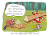 Cartoon: Ein Biber Märchen (small) by Rebecca-Meyer tagged wolf,biber,rotkäppchen,naturschutz,eurasische,fällt,bäume,baut,burgen,dämme,staut,bäche,erschließt,lebensraum,der,neue,holzfäller,bedrohung,märchen,rebeccameyer,wald,baum