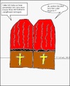 Cartoon: Im Beichtstuhl... (small) by Stiftewürger tagged beichtstuhl,priester,sünde,kirche,beichten,frevel