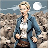 Cartoon: Bio-Wölfe (small) by A Human tagged afd,weidel,alternative,rechtsextremistisch,nazi,patrioten,wölfe,wolf