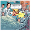 Cartoon: Nightmare on Fifth Avenue (small) by A Human tagged musk trump halloween chip implantat nightmare hospital elon donald harris kamala elections usa