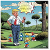 Cartoon: Smurf on! (small) by A Human tagged trump,harris,elections,smurfs,usa,politics,politicians,politiker,kamalamel,gargamel,politik