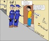 Cartoon: Trickbetrüger gesucht... (small) by Kritzelfreak1978 tagged polizisten,trickbetrüger,männer,gesellschaft,missverständnis,räuber,gendarm,kriminalität,betrüger,betrug