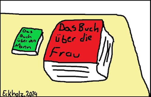 Cartoon: Geschlechter-Guide... (medium) by Schwabbel tagged mann,frau,guide,geschlechter,männlich,weiblich,unterschiede