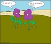 Cartoon: Wie gehts? (small) by Huckenin tagged blumen,befinden,gesundheit,pflanzen,natur