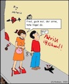 Cartoon: Der arme tote Vogel... (small) by Schnauzevoll tagged frau,mann,vogel,tot,gesellschaft