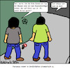 Cartoon: Paranoia... (small) by Schnauzevoll tagged paranoia,angst,jugendliche,männer,stadtalltag,psychologie,psychiatrie,gesellschaft,kriminalität