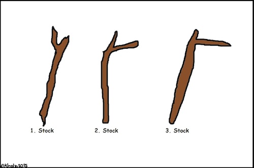 Cartoon: 1. 2. und 3. Stock (medium) by SMK tagged wortspiel,stock,stöcke