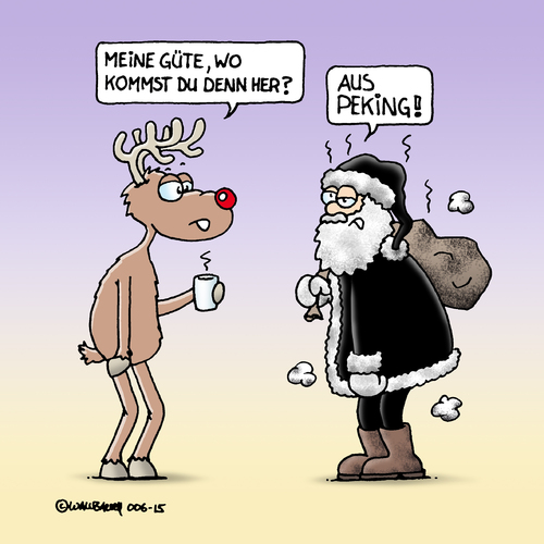 Cartoon: Santa Claus in Peking (medium) by Rovey tagged weihnachten,weihnachtsmann,weihnachtszeit,luftverschmutzung,smog,umwelt,luft,peking,beijing,china,2015,schwarz,giftig,schadstoffe,alarm,rudolf,rentier,xmas,air,pollution,santa,claus,environmentally,harmful,weihnachten,weihnachtsmann,weihnachtszeit,luftverschmutzung,smog,umwelt,luft,peking,beijing,china,2015,schwarz,giftig,schadstoffe,alarm,rudolf,rentier,xmas,air,pollution,santa,claus,environmentally,harmful