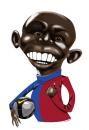 Cartoon: Samuel Eto (small) by pincho tagged barcelona samuel eto barca futbol football deporte liga