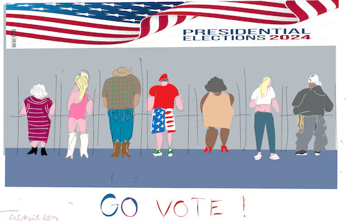 Cartoon: Let s get out the vote (medium) by gungor tagged last,days,of,us,election,2024,last,days,of,us,election,2024