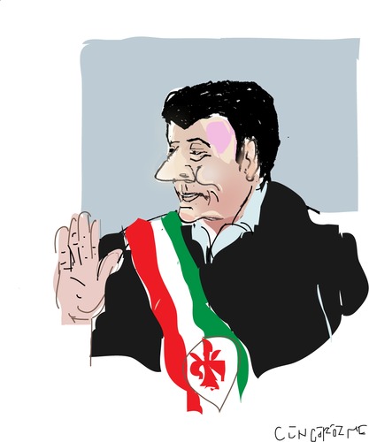 Cartoon: Matteo Renzi (medium) by gungor tagged italy,italy,matteo,renzi