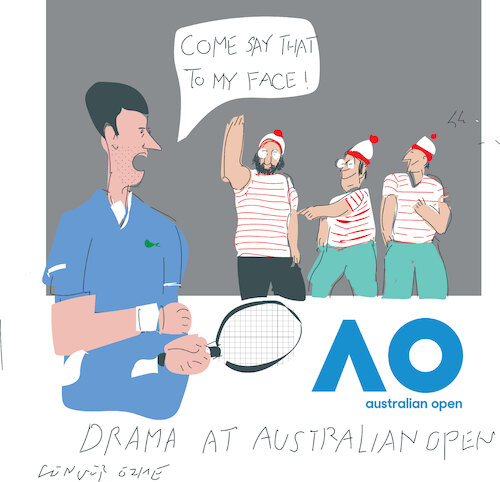 N. Djokovic and spectators