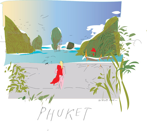 Phuket Island By gungor | Nature Cartoon | TOONPOOL