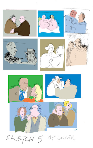 Cartoon: Sketch 5 (medium) by gungor tagged sketching,by,gungor,sketching,by,gungor