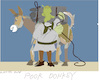 Cartoon: Donkey at the front line (small) by gungor tagged donkey,at,ukraine,war